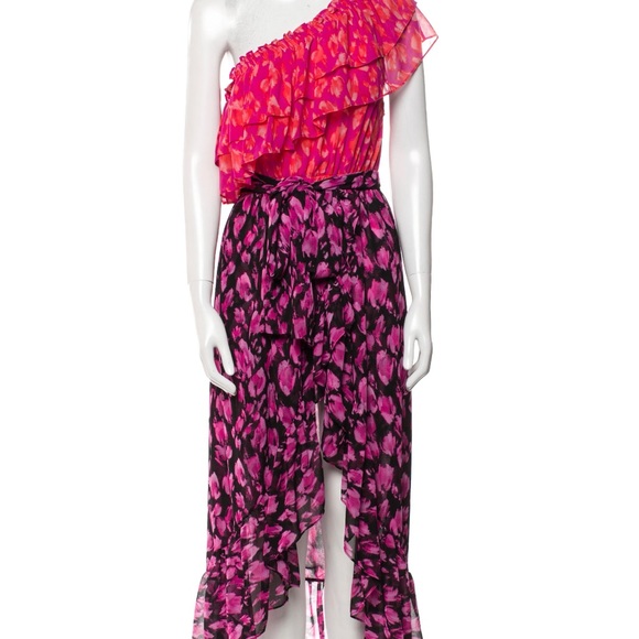 NWT MISA Rumi One Shoulder Dress - XS